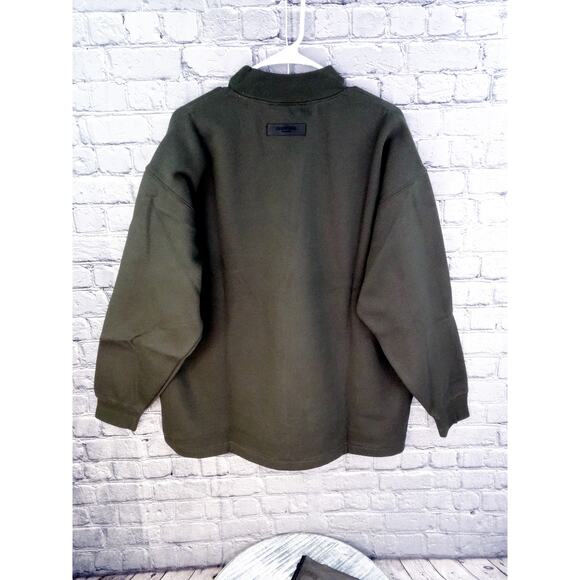 Fear of God Essentials Crew Neck Sweatshirt Heather Wood Unisex Small NWT - Picture 8 of 14